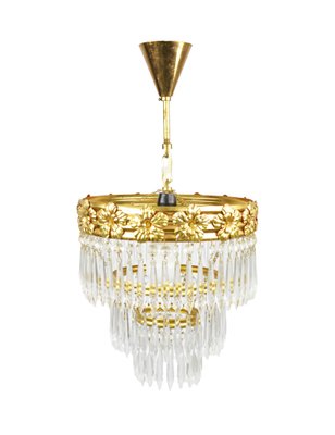 Chandelier from Zeleznobrodske Sklo, Former Czechoslovakia, 1970s