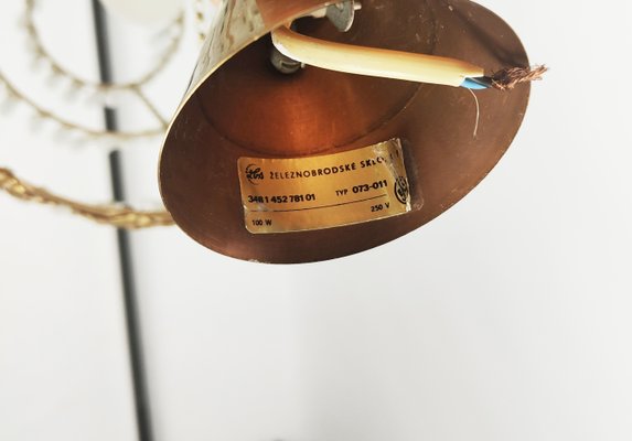 Chandelier from Zeleznobrodske Sklo, Former Czechoslovakia, 1970s
