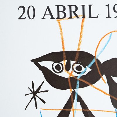 Stampa D'Arte 50x70 Cm Joan Mirò - Poster Quadro Astratto Con Acquerello, Senza Cornice, Per Arredo Soggiorno E Cameretta