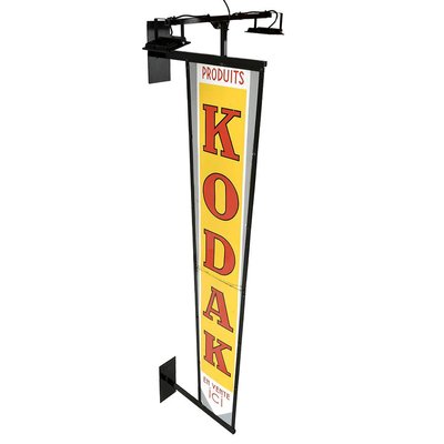 Large Enameled Flag Light Sign from Kodak for sale at Pamono