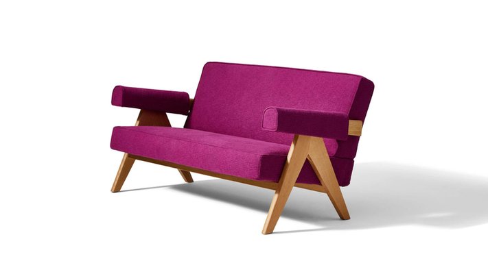 もうすぐ梅雨セール◇Cassina　FontanaArte　ConRuote Capitol Complex Sofa by Pierre Jeanneret for Cassina for sale at