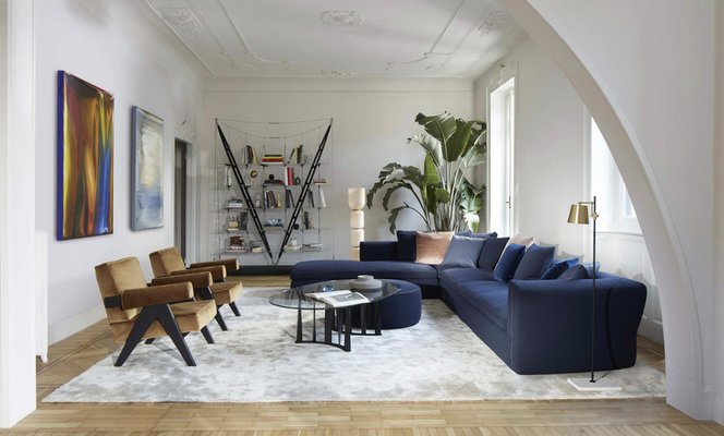 中古】Cassina 1798 GRANDANGOLO SOFA 1P WHITE カッシーナ グラン