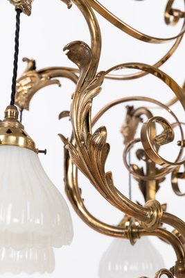 Designer italien, lampadaire, laiton, verre, métal, marbre, Italie Designer italien, lampadaire, laiton, verre, métal, marbre, Italie