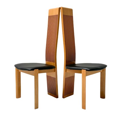 High Back Dining Room Chairs by Pietro Costantini, 1980s, Set of 6