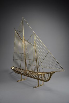 アンティーク雑貨 US VINTAGE C.Jere YACHT Brass Sculpture s-l400.jpg