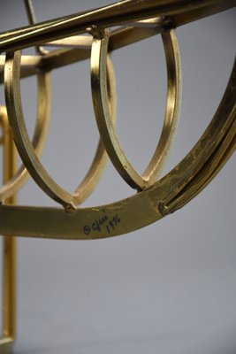 アンティーク雑貨 US VINTAGE C.Jere YACHT Brass Sculpture Vintage 60s C JERE Sailboat Regatta 1969 MCM Brutalist Metal