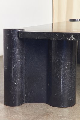 Jumbo Model Black Marble Coffee Table by Gae Aulenti for