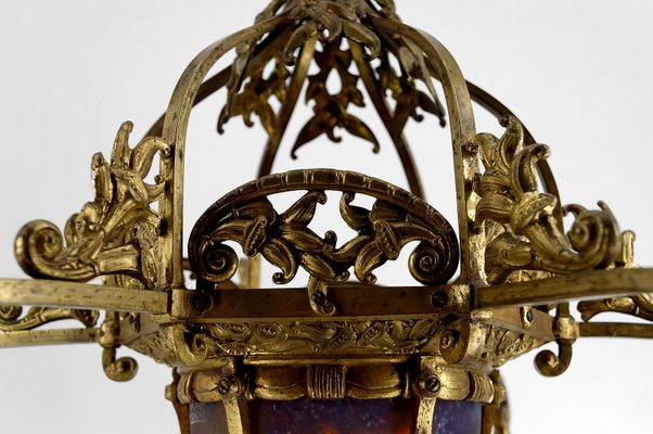 人気アイテムランキング Gilded Deco Art Bronze from Chandelier Glass Blown and 工芸品