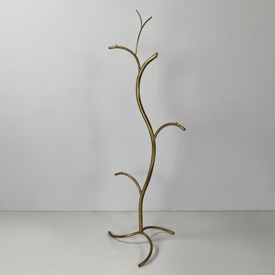Mid-Century Italian Modern Floor Hanger or Hat Rack in Brass Rod, 1950s for  sale at Pamono