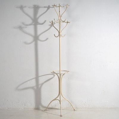 Vintage White Iron Coat Rack, 1920 for sale at Pamono