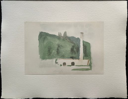 Giorgio Morandi, Landscape, 1957-1973, Lithograph for sale