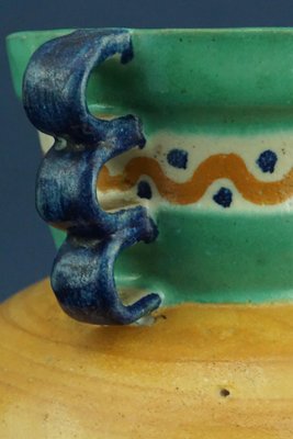Early 1900s Century Art Deco majolica vase by Matteo Di Lieto