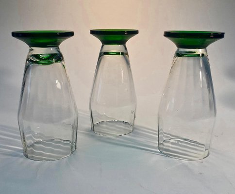 Handblown Beer Glasses, Former Czechoslovakia, 1920s, Set of 6 for