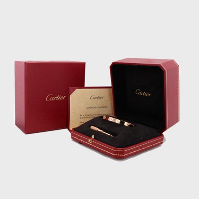 Love 4 Diamonds 18 Karat Rose Gold Bracelet from Cartier for sale