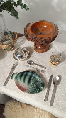 Luc Lanel - Christofle - Posacuchillos (8) - Art Déco - Plateado