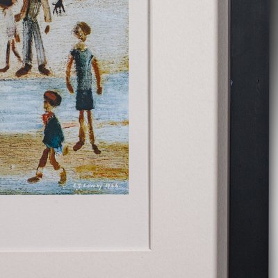 LS Lowry, At the Seaside, 1990s, Print for sale at Pamono