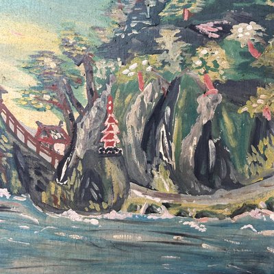 Japanese Artist, Shōwa Period Landscape, Oil Painting, 1950s for