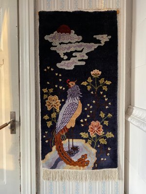 Rug Chinese Silk Tapestry Handmade Antique Chinese Collectible
