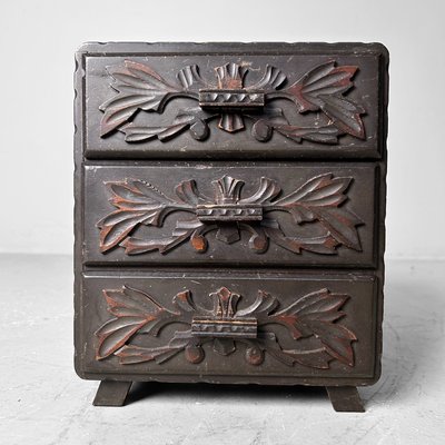 Japanische Schmucktruhe aus Holz, 1950er