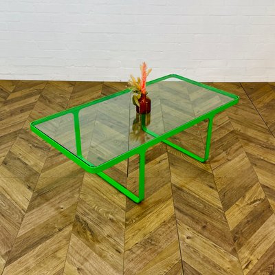 Green glass coffee table discount