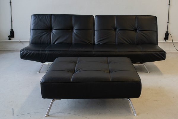 Smala Sofa with Pouf attributed to Pascal Mourgue for Ligne Roset Set of 2 for sale at Pamono