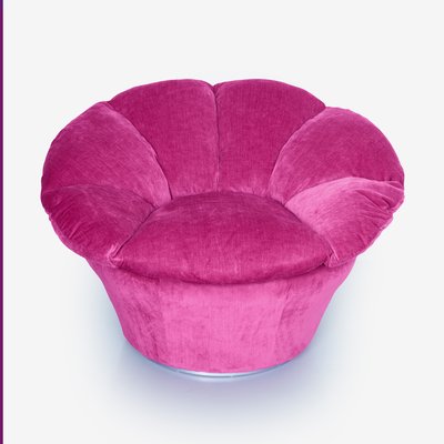 Twelve Pink Velvet Armchair by Biosofa for sale at Pamono