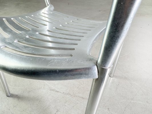 Aluminum Toledo Chairs by Jorge Pensi, Set of 4 for sale at
