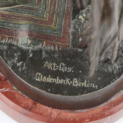 Packmor Bronzefigur Sonnenuhr - Schlichtes Design 40x49x40cm Braun