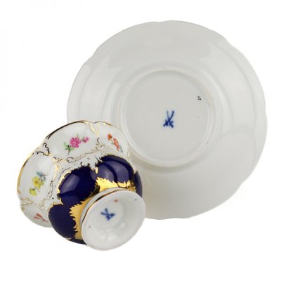 20th Century B-Form Porcelain Mocha Service from Meissen for sale