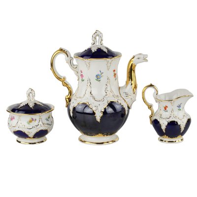 20th Century B-Form Porcelain Mocha Service from Meissen for sale
