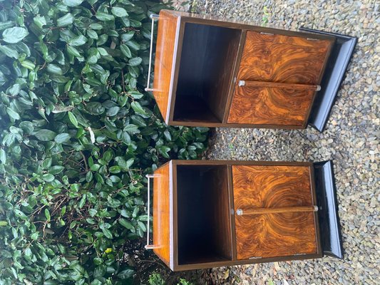 Art Deco Nachtschränke, 1930er, 2er Set bei Pamono kaufen
