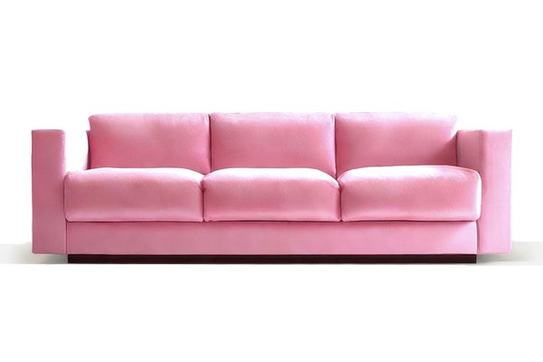 Rosa Samtsofa von Moanne bei Pamono kaufen