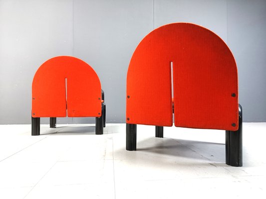 Set of L54 Armchairs by Gae Aulenti for Knoll, 1970s for sale at