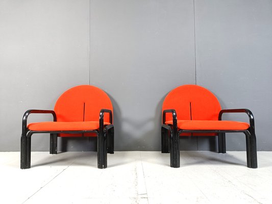 Set of L54 Armchairs by Gae Aulenti for Knoll, 1970s for sale at