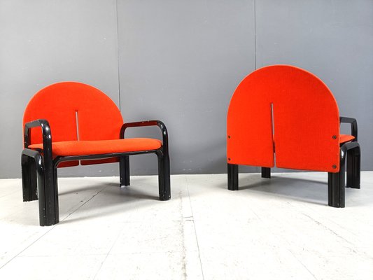 Set of L54 Armchairs by Gae Aulenti for Knoll, 1970s for sale at