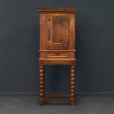 Baroque Tobacco Cabinet in Oak for sale at Pamono