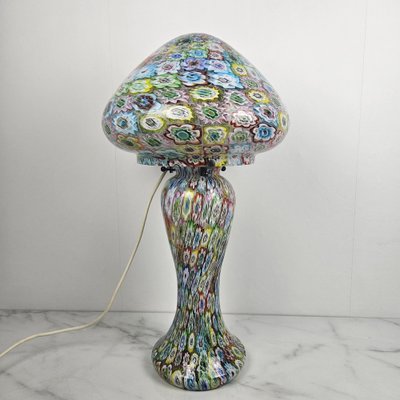 Millefiore Murano Glass Table Lamp attributed to Fratelli Toso