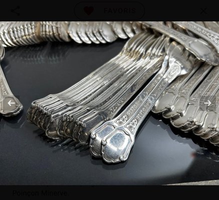 Sterling Silver Cutlery, 1930, Set of 187 for sale at Pamono