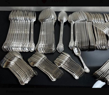 Sterling Silver Cutlery, 1930, Set of 187 for sale at Pamono