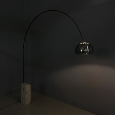 Mid-Century Modern Italian Arco Floor Lamp by Castiglioni Brothers