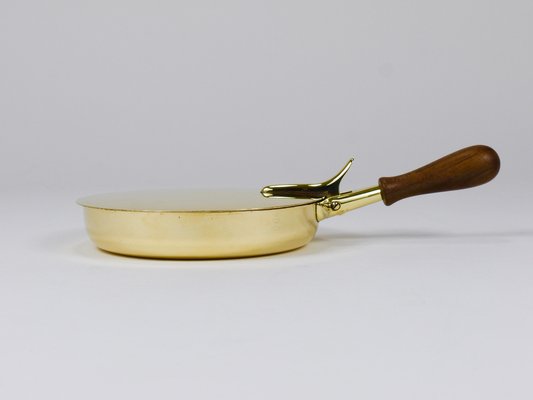 Butler Brass Ashtray with Lid and Handle attributed to Carl Auböck