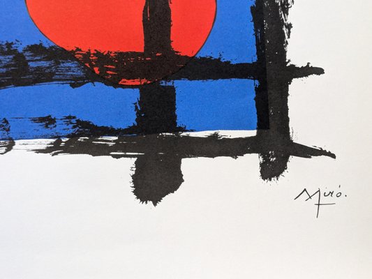 Joan Miró, Imaginary Boy, Sun Eater, Color Lithograph, 1970s for
