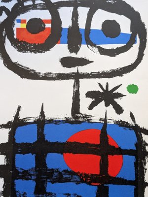 Joan Miró, Imaginary Boy, Sun Eater, Color Lithograph, 1970s for