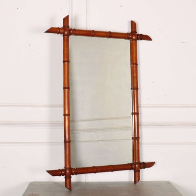 Franzsischer Spiegel in Bambus-Optik, 1890er bei Pamono kaufen