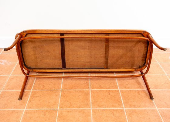 Antique Art Nouveau Bench in Bentwood from Jacob & Josef Kohn