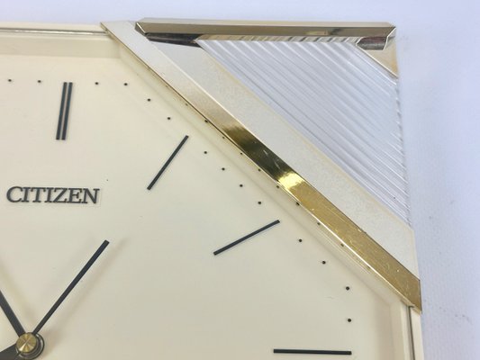 Japanese Postmodern Citizen Wall Clock, 1980s for sale at Pamono