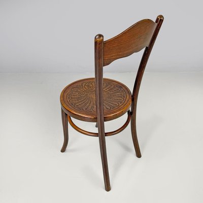 Austrian Wooden Chairs with Round Decoration from Mundus,1890s
