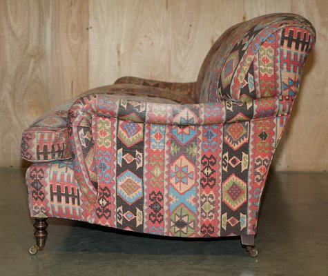Vintage Kilim Three-Seater Sofa by George Smith for Libertys