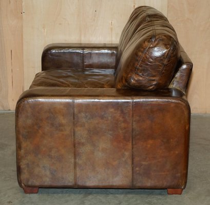 Vintage Halo Soho Sofa in Brown Leather for sale at Pamono