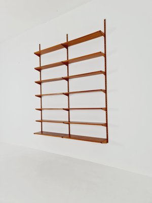 Danish Modern Modular Teak Shelving System by Kai Kristansen for Fh Mobel Denmark 1960s